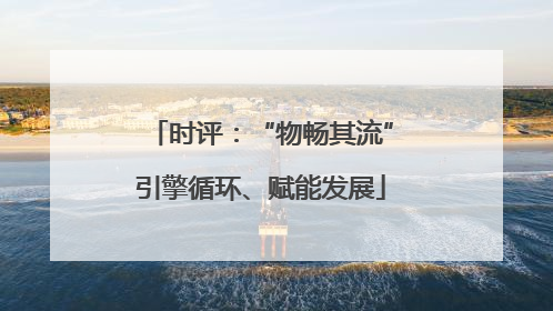 时评：“物畅其流”引擎循环、赋能发展