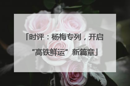 时评：杨梅专列，开启“高铁鲜运”新篇章