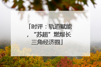 时评：轨道赋能，“苏超”燃爆长三角经济圈