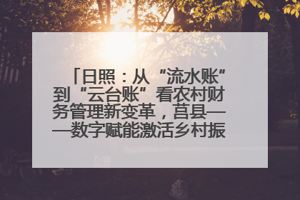 日照：从“流水账”到“云台账”看农村财务管理新变革，莒县——数字赋能激活乡村振兴“一池春水”