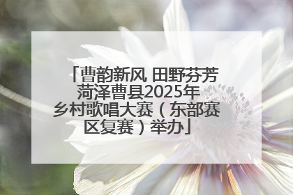 曹韵新风 田野芬芳 菏泽曹县2025年乡村歌唱大赛（东部赛区复赛）举办