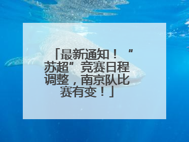 最新通知！“苏超”竞赛日程调整，南京队比赛有变！