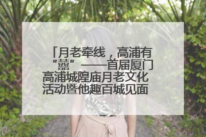 月老牵线，高浦有“囍”——首届厦门高浦城隍庙月老文化活动暨他趣百城见面会隆重举办