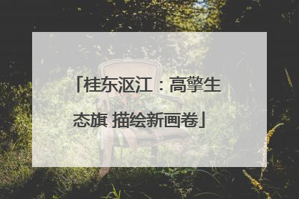 桂东沤江：高擎生态旗 描绘新画卷