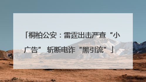 桐柏公安：雷霆出击严查“小广告” 斩断电诈“黑引流”