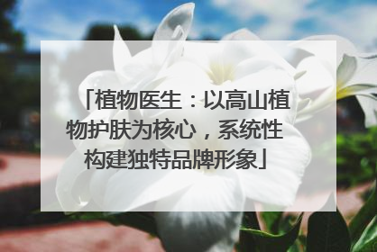 植物医生：以高山植物护肤为核心，系统性构建独特品牌形象
