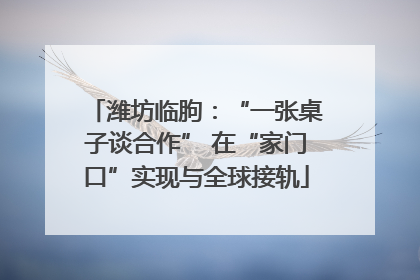 潍坊临朐：“一张桌子谈合作” 在“家门口”实现与全球接轨