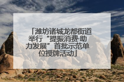 潍坊诸城龙都街道举行“提振消费·助力发展”首批示范单位授牌活动