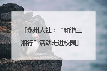 永州人社：“和谐三湘行”活动走进校园