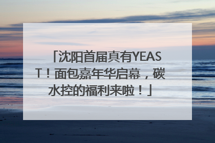 沈阳首届真有YEAST！面包嘉年华启幕，碳水控的福利来啦！