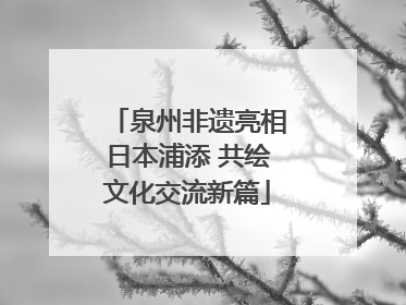 泉州非遗亮相日本浦添 共绘文化交流新篇