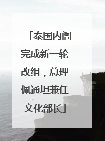 泰国内阁完成新一轮改组，总理佩通坦兼任文化部长