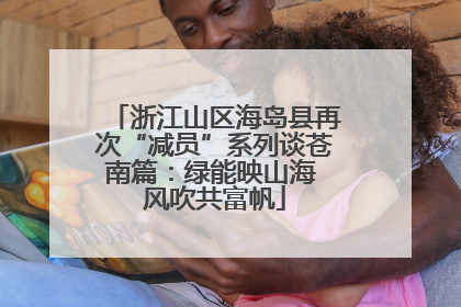 浙江山区海岛县再次“减员”系列谈苍南篇：绿能映山海 风吹共富帆