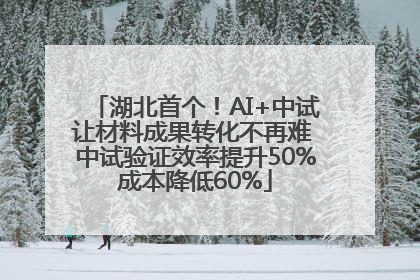 湖北首个！AI+中试让材料成果转化不再难 中试验证效率提升50%成本降低60%