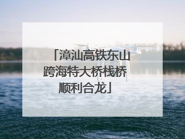 漳汕高铁东山跨海特大桥栈桥顺利合龙