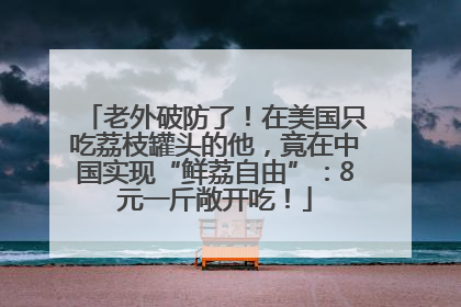 老外破防了！在美国只吃荔枝罐头的他，竟在中国实现“鲜荔自由”：8元一斤敞开吃！