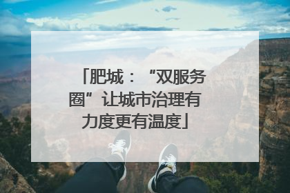 肥城：“双服务圈”让城市治理有力度更有温度