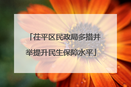茌平区民政局多措并举提升民生保障水平