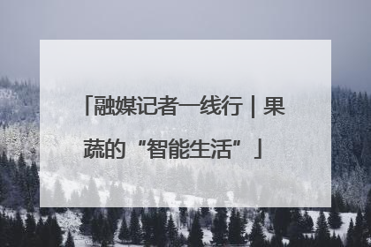 融媒记者一线行｜果蔬的“智能生活”
