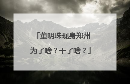 董明珠现身郑州 为了啥？干了啥？