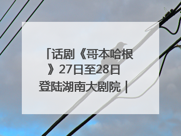 话剧《哥本哈根》27日至28日登陆湖南大剧院｜雅韵三湘