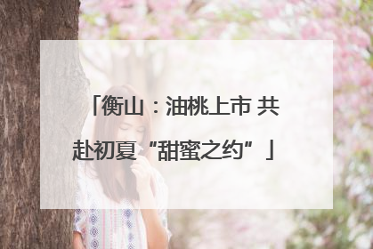 衡山：油桃上市 共赴初夏“甜蜜之约”