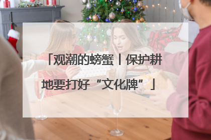 观潮的螃蟹丨保护耕地要打好“文化牌”