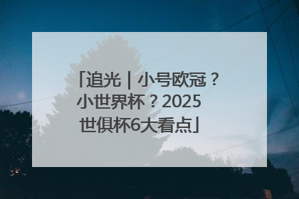 追光｜小号欧冠？小世界杯？2025世俱杯6大看点