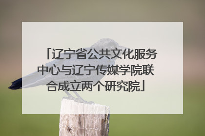 辽宁省公共文化服务中心与辽宁传媒学院联合成立两个研究院