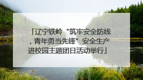 辽宁铁岭“筑牢安全防线，青年勇当先锋”安全生产进校园主题团日活动举行