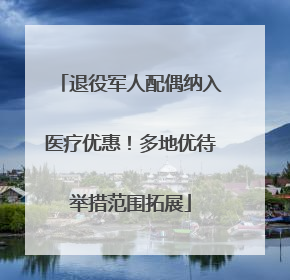 退役军人配偶纳入医疗优惠！多地优待举措范围拓展