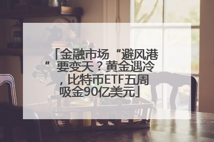 金融市场“避风港”要变天？黄金遇冷，比特币ETF五周吸金90亿美元