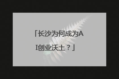 长沙为何成为AI创业沃土？