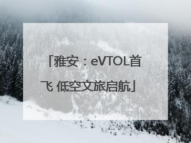 雅安：eVTOL首飞 低空文旅启航