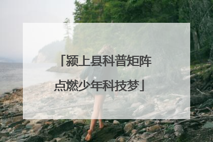 颍上县科普矩阵点燃少年科技梦