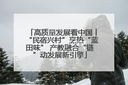 高质量发展看中国丨“民宿兴村”烹热“蓝田味” 产教融合“链”动发展新引擎