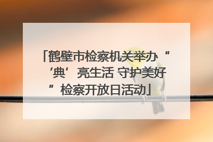 鹤壁市检察机关举办“‘典’亮生活 守护美好”检察开放日活动