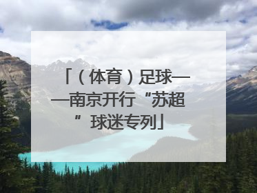 （体育）足球——南京开行“苏超”球迷专列