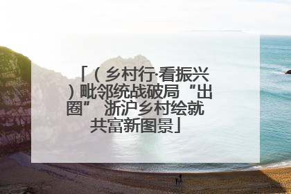 （乡村行·看振兴）毗邻统战破局“出圈” 浙沪乡村绘就共富新图景