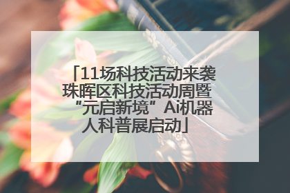 11场科技活动来袭 珠晖区科技活动周暨“元启新境”Ai机器人科普展启动