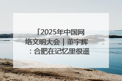 2025年中国网络文明大会｜董宇辉：合肥在记忆里很遥远也很亲切