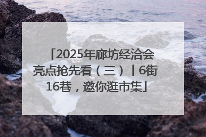 2025年廊坊经洽会亮点抢先看（三）丨6街16巷，邀你逛市集