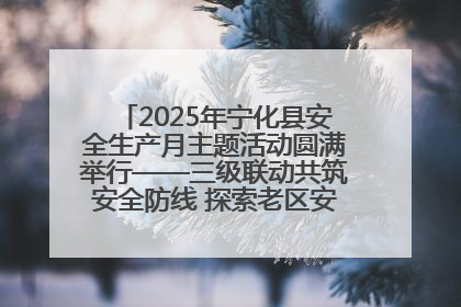 2025年宁化县安全生产月主题活动圆满举行——三级联动共筑安全防线 探索老区安全发展新路径