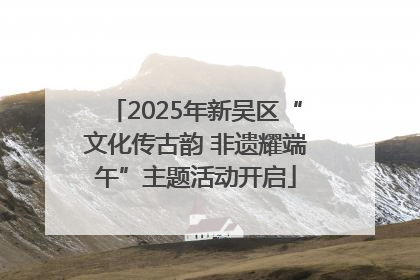 2025年新吴区“文化传古韵 非遗耀端午”主题活动开启