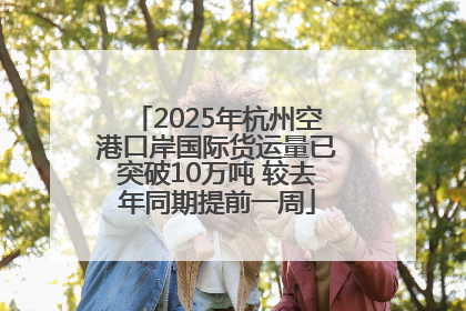 2025年杭州空港口岸国际货运量已突破10万吨 较去年同期提前一周