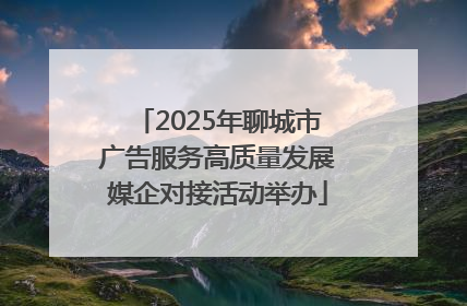 2025年聊城市广告服务高质量发展媒企对接活动举办