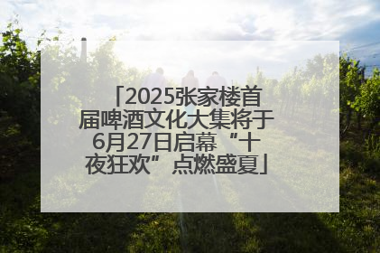 2025张家楼首届啤酒文化大集将于6月27日启幕“十夜狂欢”点燃盛夏