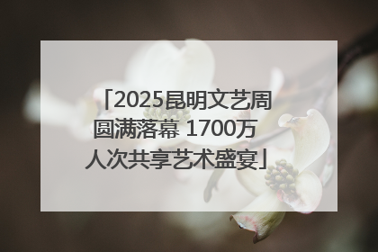 2025昆明文艺周圆满落幕 1700万人次共享艺术盛宴