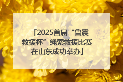 2025首届“鲁震救援杯”绳索救援比赛在山东成功举办