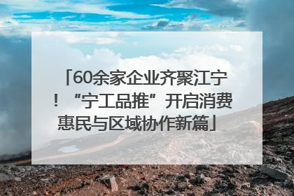 60余家企业齐聚江宁！“宁工品推”开启消费惠民与区域协作新篇